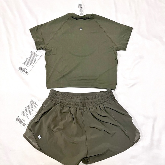 lululemon athletica Olive Green Athletic Shorts